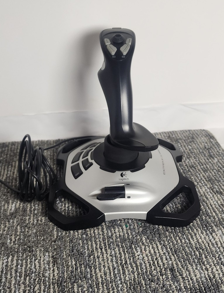Logitech Extreme 3D Pro Joystick Black/Silver Wired USB Twist Handle for PC Mac