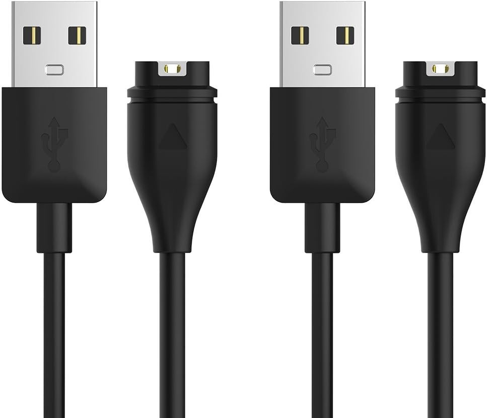 USB-C Plug Charging/Data Cable Compatible with Garmin Watch - 1M, 1 or 2-Pack