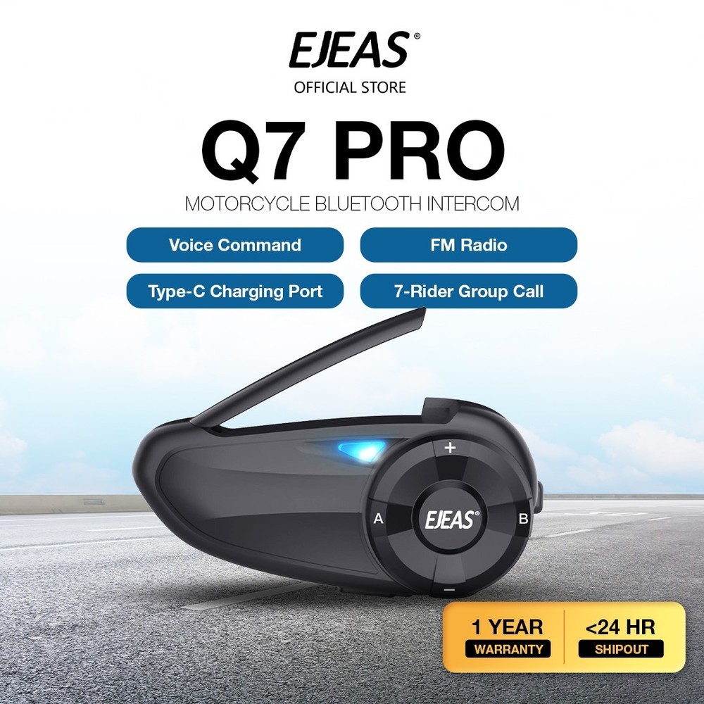 EJEAS Q8 BLUETOOTH 5.1 MOTORCYCLE HELMET INTERCOM