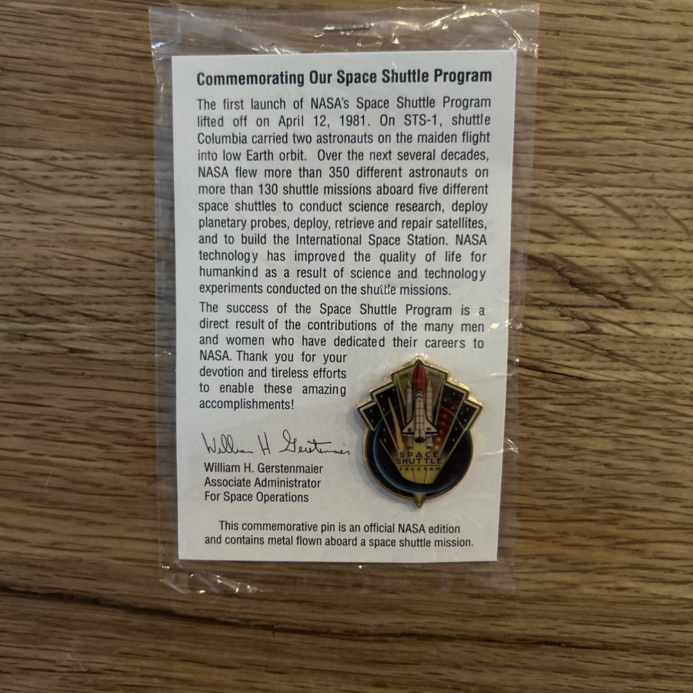 Space Shuttle Program Pin