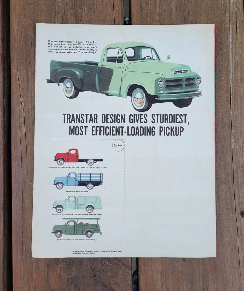 Studebaker Transtar Trucks Sales Brochure Advertising