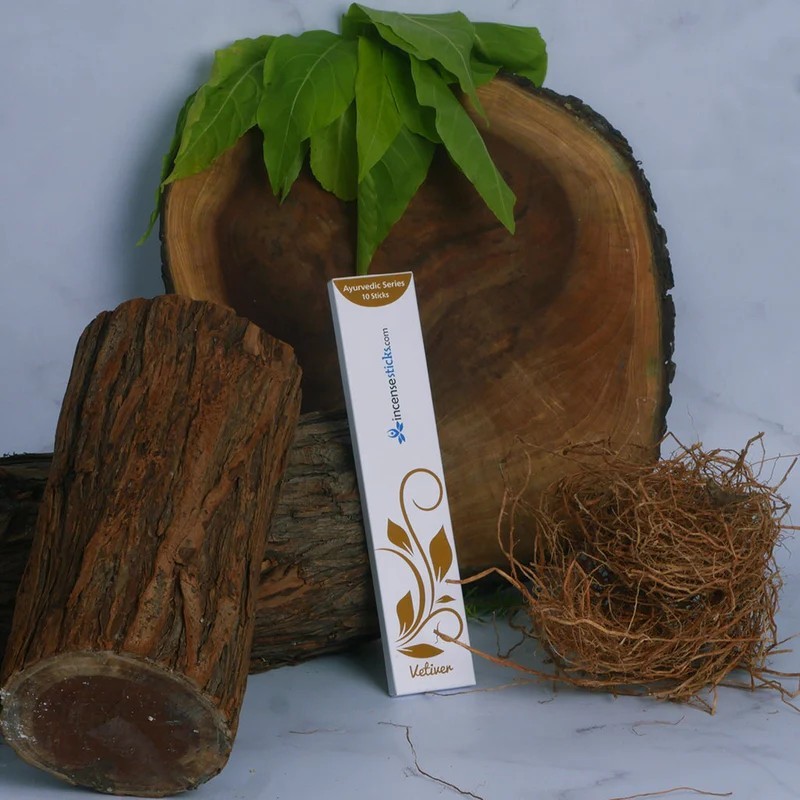 Vetiver Incense Sticks 8" 10 Pack: 1 Pack