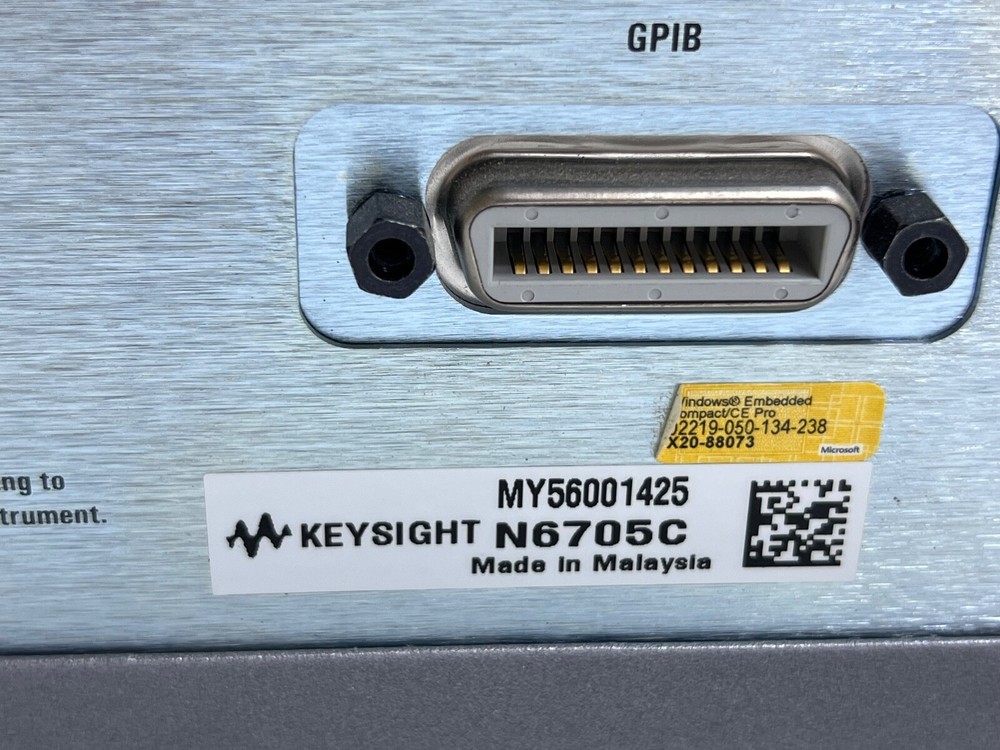 KEYSIGHT N6705C DC POWER ANALYZER WITH KEYSIGHT N6781A