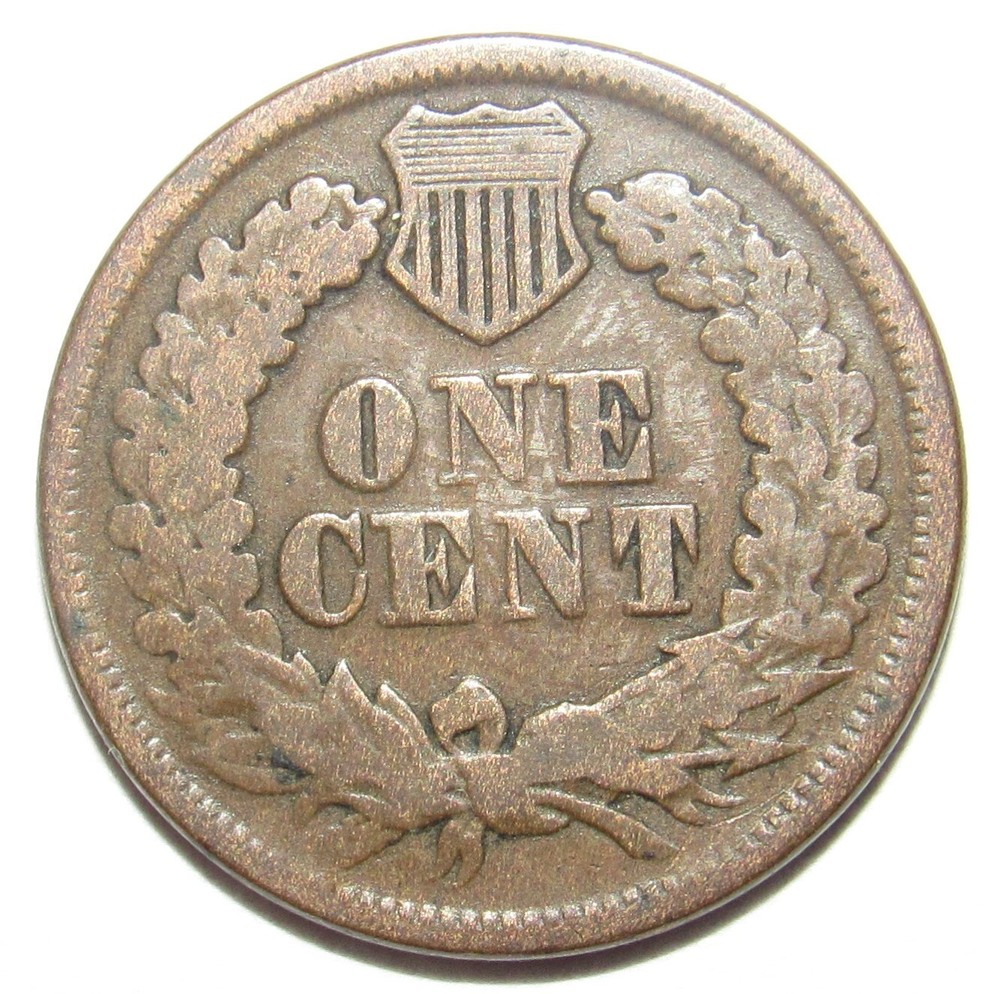 1865 Indian Head Cent VG/F (V120)