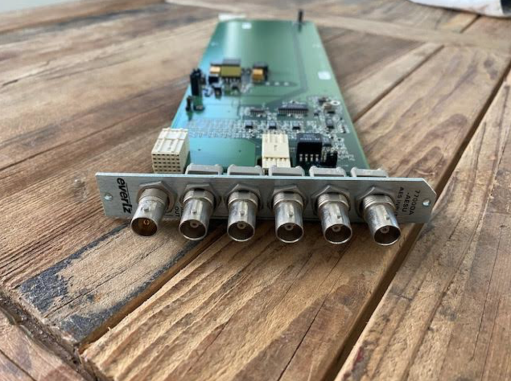 Evertz DA 7700DA-AESU w/ Backplane