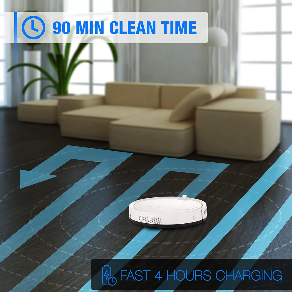 Robot Vacuum Cleaner with Remote Control, Smart Robotic Machine Automatic Floor