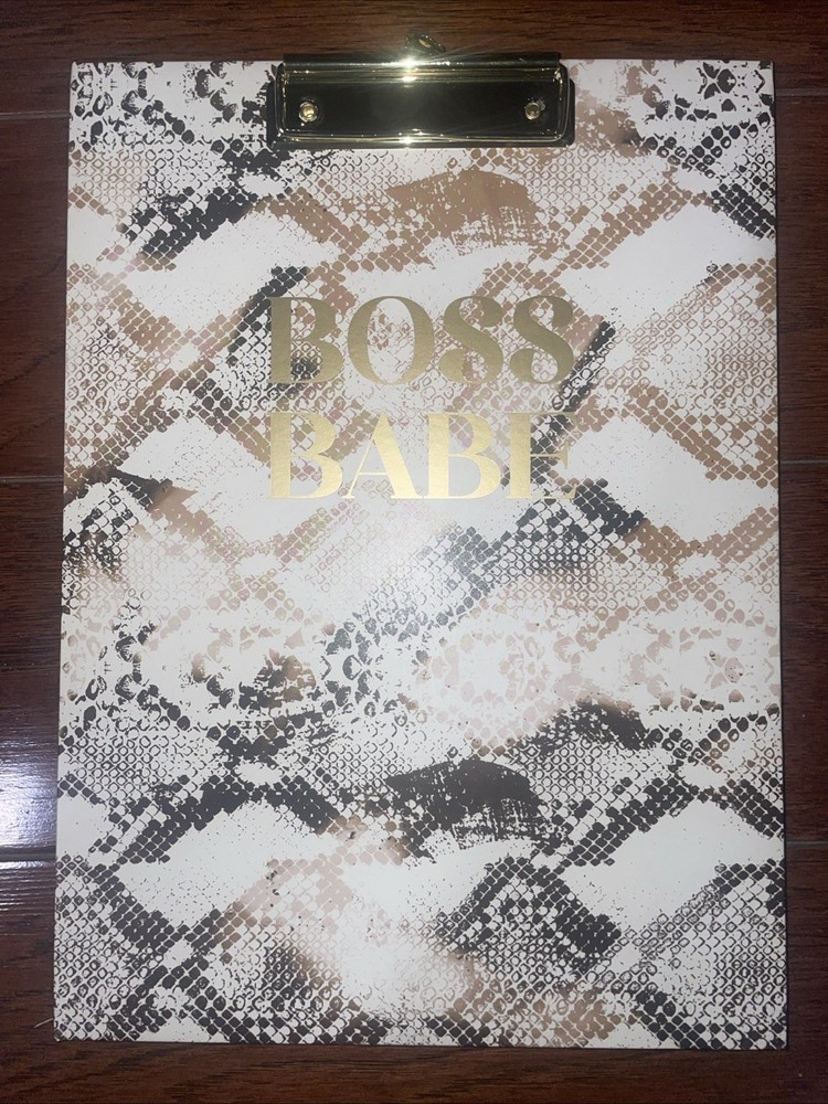 Paper Studio, Clipboard & Note Pad~12.5 x 9~Refillable~Boss Babe