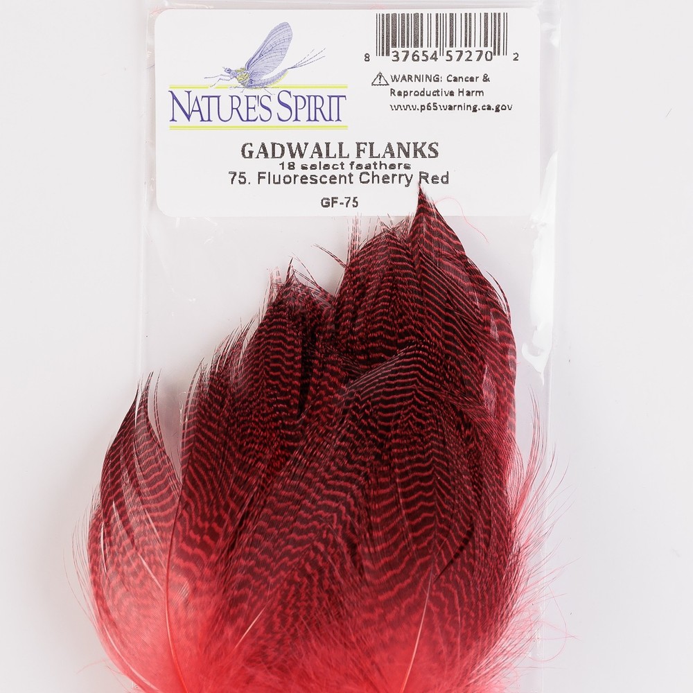 Natures Spirit Gadwall Flanks - Fluorescent Cherry Red