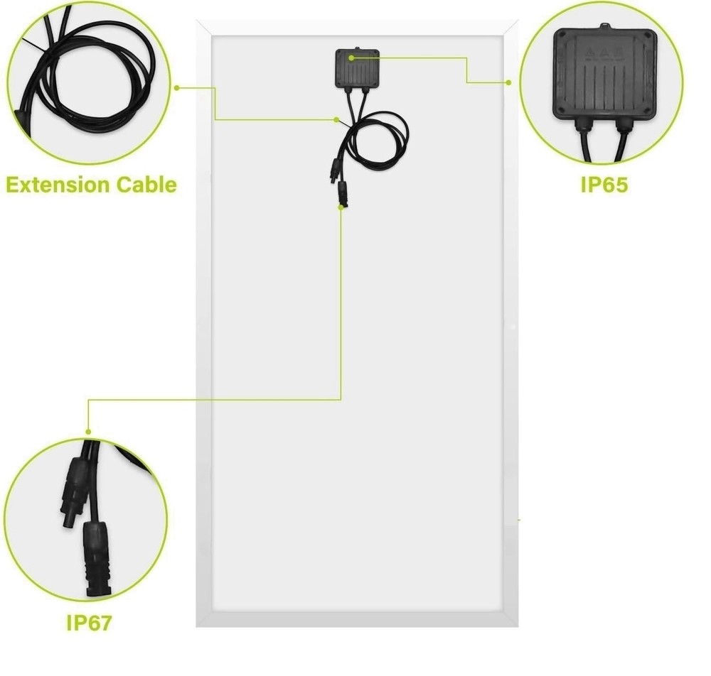 200W Solar Panel Mono Cell Module PV Power Charger 12V Solar Panels for Homes