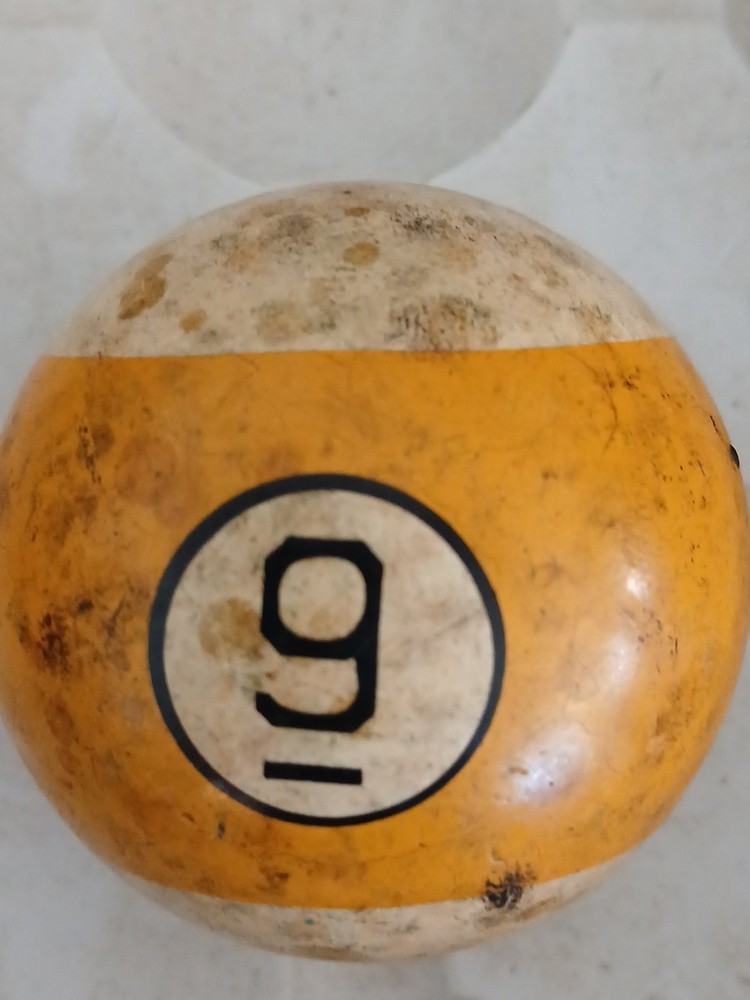 Vintage Billiards Pool Ball 9.