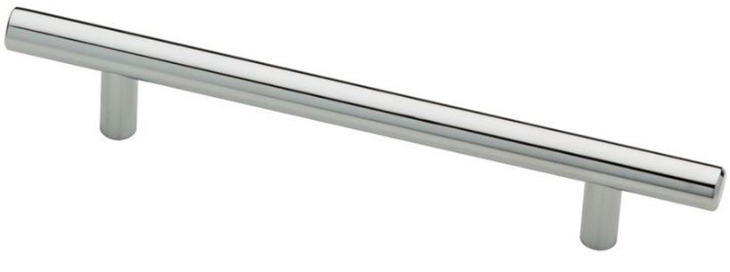 5" Builder's Program Steel Bar Pull Polished Chrome