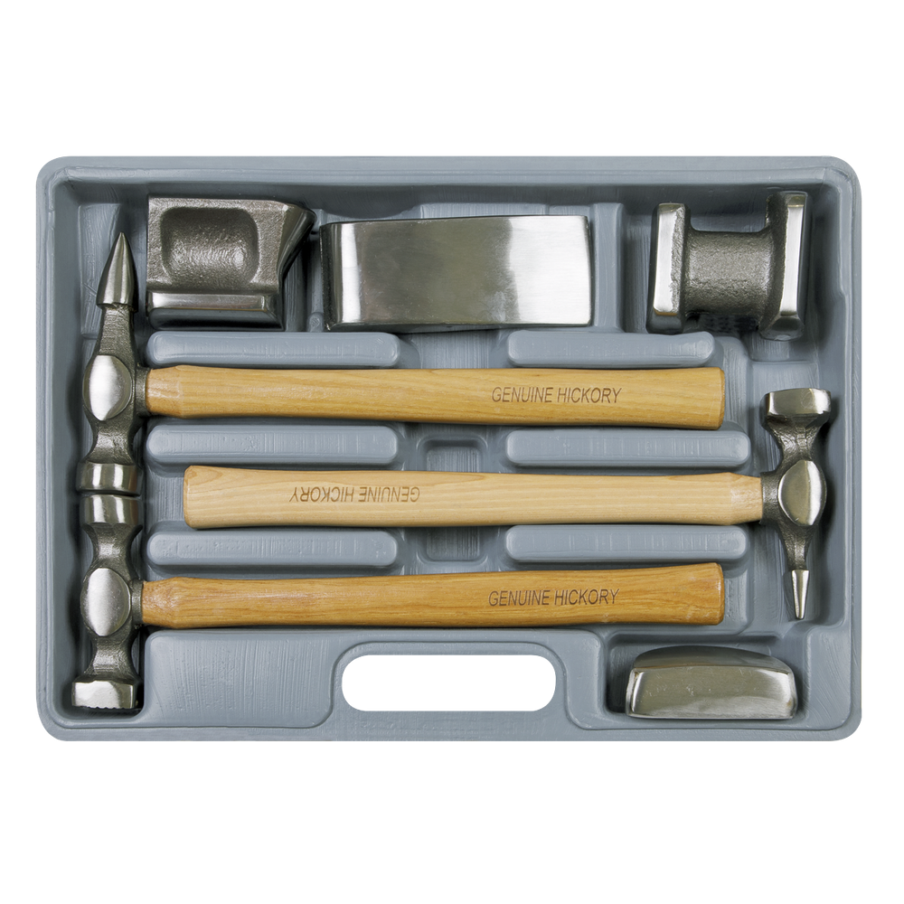 Sealey CB507 Panel Beating Set 7pc Drop-Forged Hickory Shafts