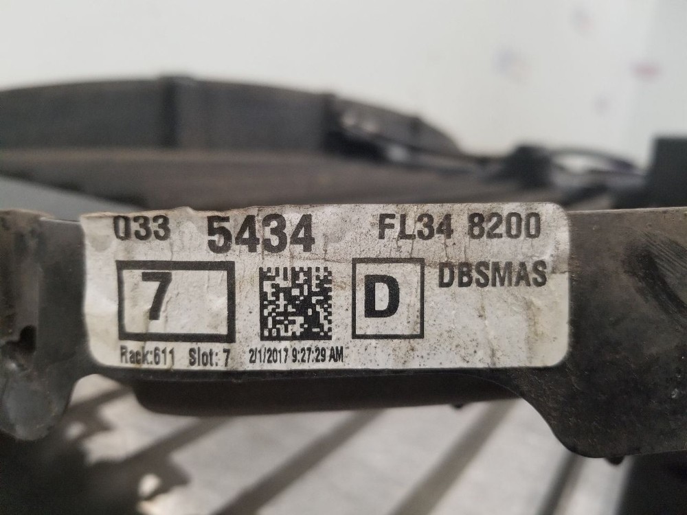 17 FORD F150 3.5L AIR SHUTTER ASSEMBLY