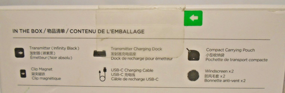 DJI Mic Mini Transmitter Wireless Lavalier Microphone Ultralight Black Free Ship