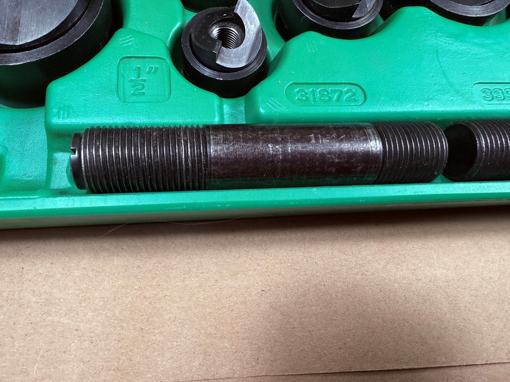 NICE - Greenlee 7806SB Quick Draw Punch Driver Kit 1/2"-2" - Tested