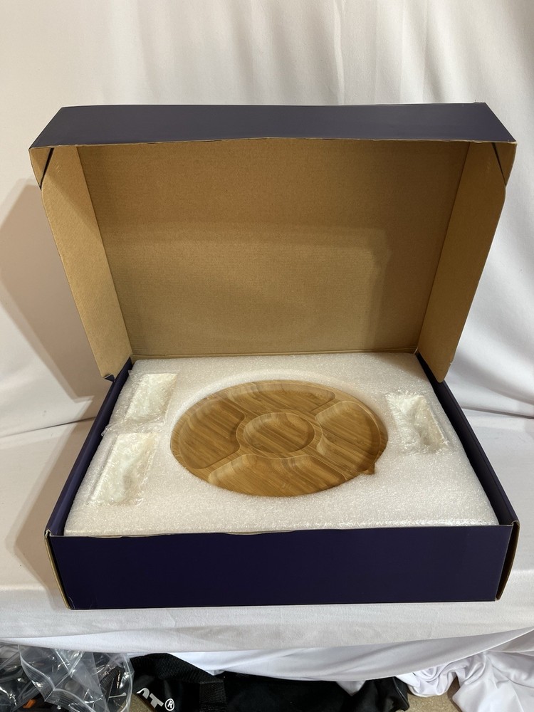 Stedware Premier Collection Bamboo Cheese Board & Tray Set New in Box