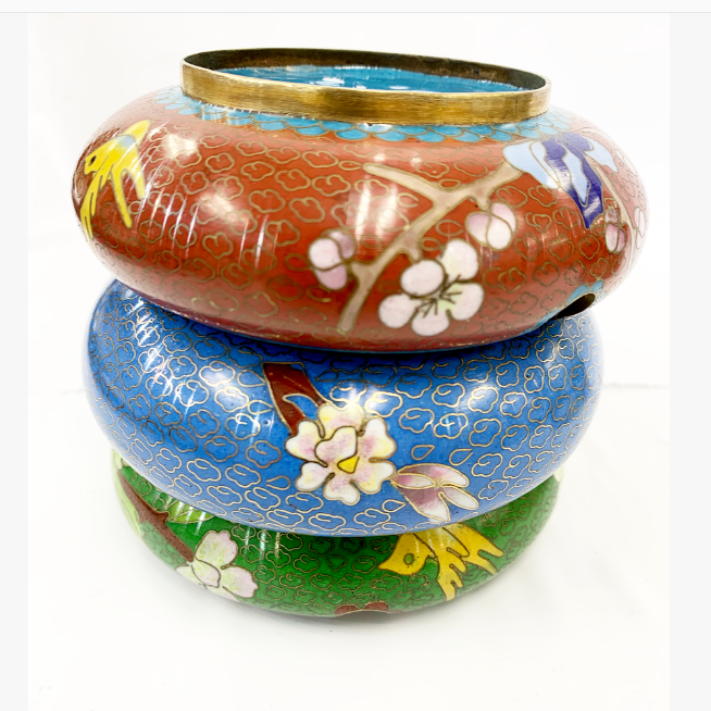 Vintage Chinese Cloisonne Ashtray