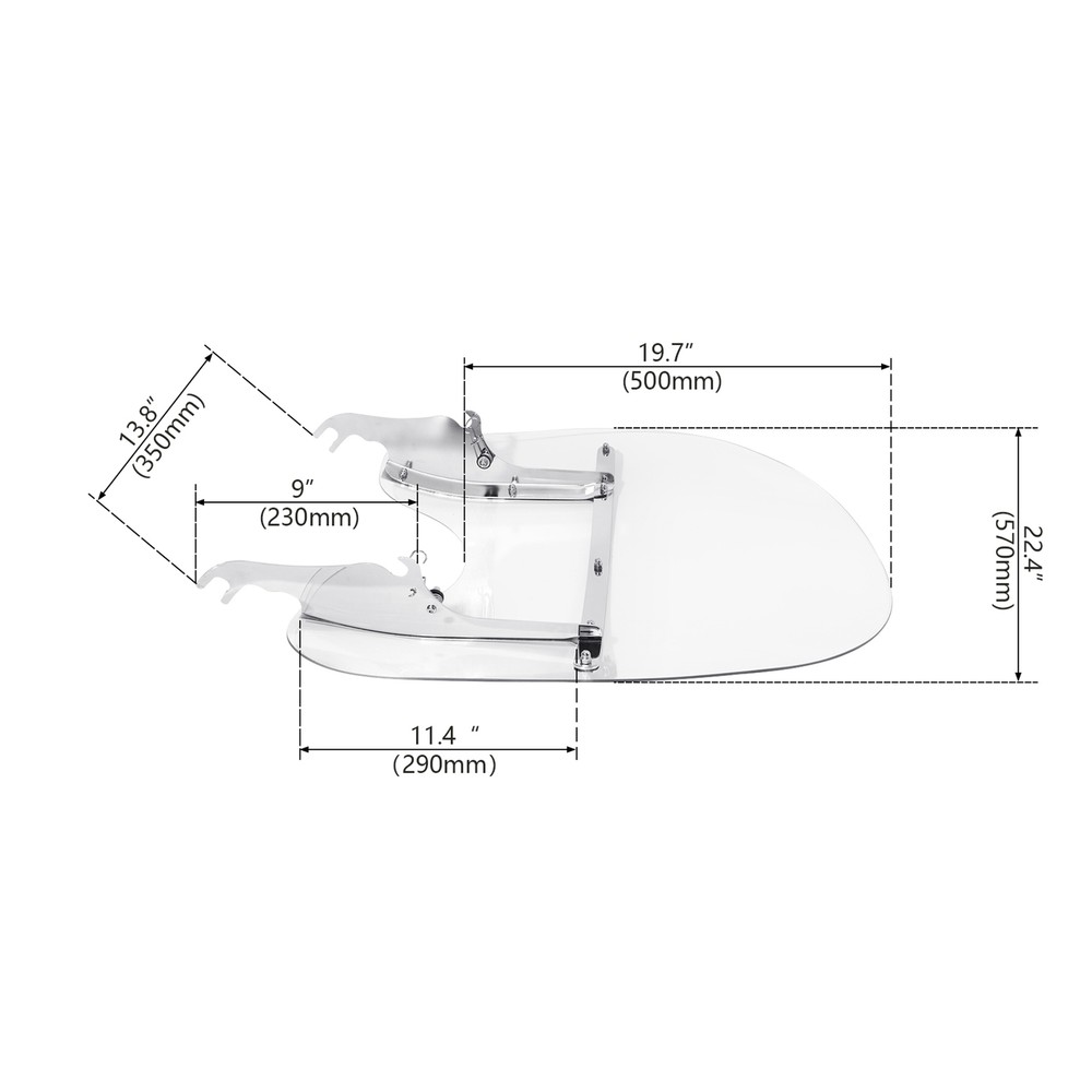 Windscreen Windshield Fit For Harley Heritage Softail Classic Fatboy 2000-2017