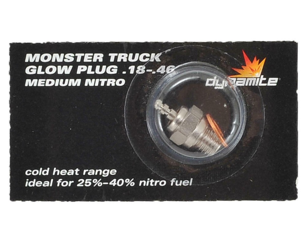DYN2495 Dynamite Monster Truck .18-.46 Size Nitro RC Engine Glow Plug (Medium)