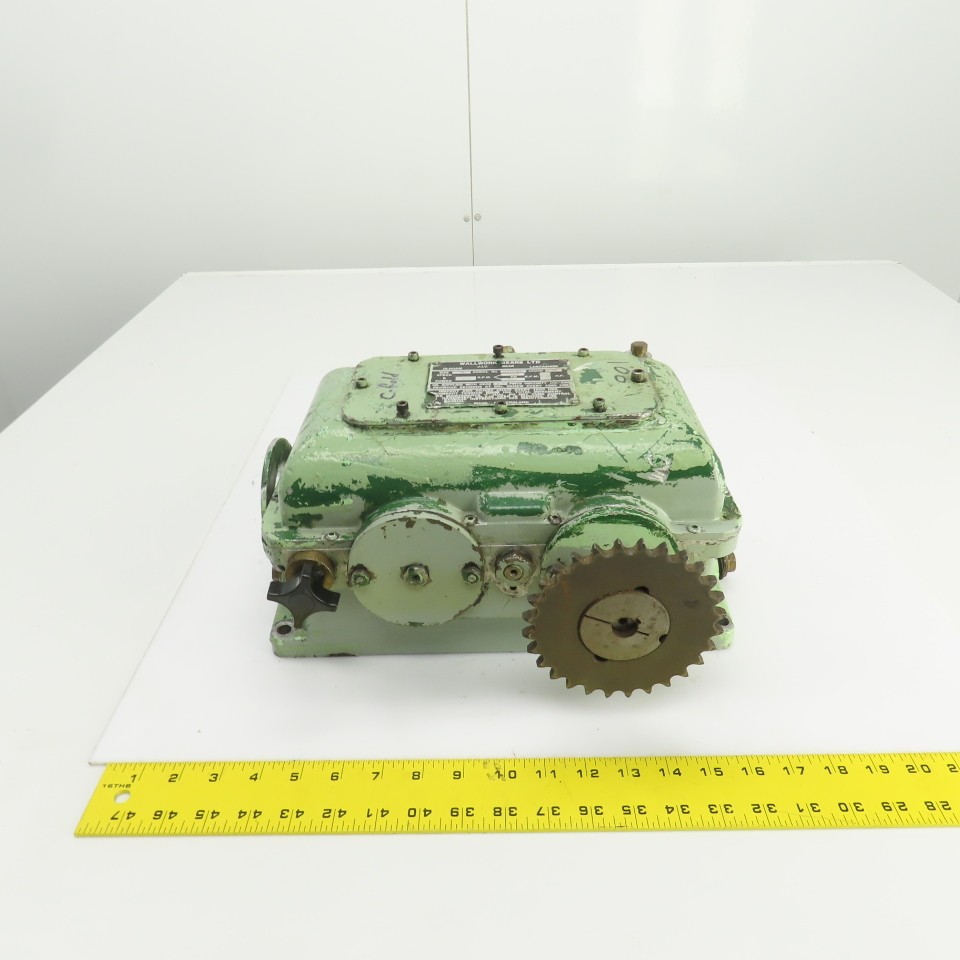 Wallwork Gears Size OA Mechanical Variator Chain Driven Gearbox Size OA 0.75 HP