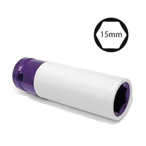 15mm 1/2" Drive Wheel Protector Impact Socket - Thin Wall Deep Socket for 15MM