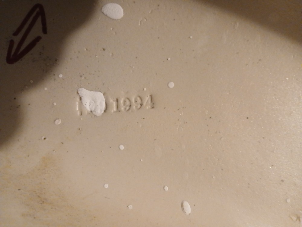 ELDGER WHITE TOILET TANK LID NOT NUMBERED OR LETTERED
