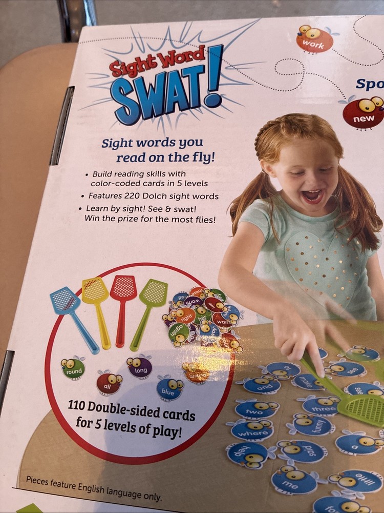 Learning Resources -Sight Word Swat -Fast Paced Game Educational New