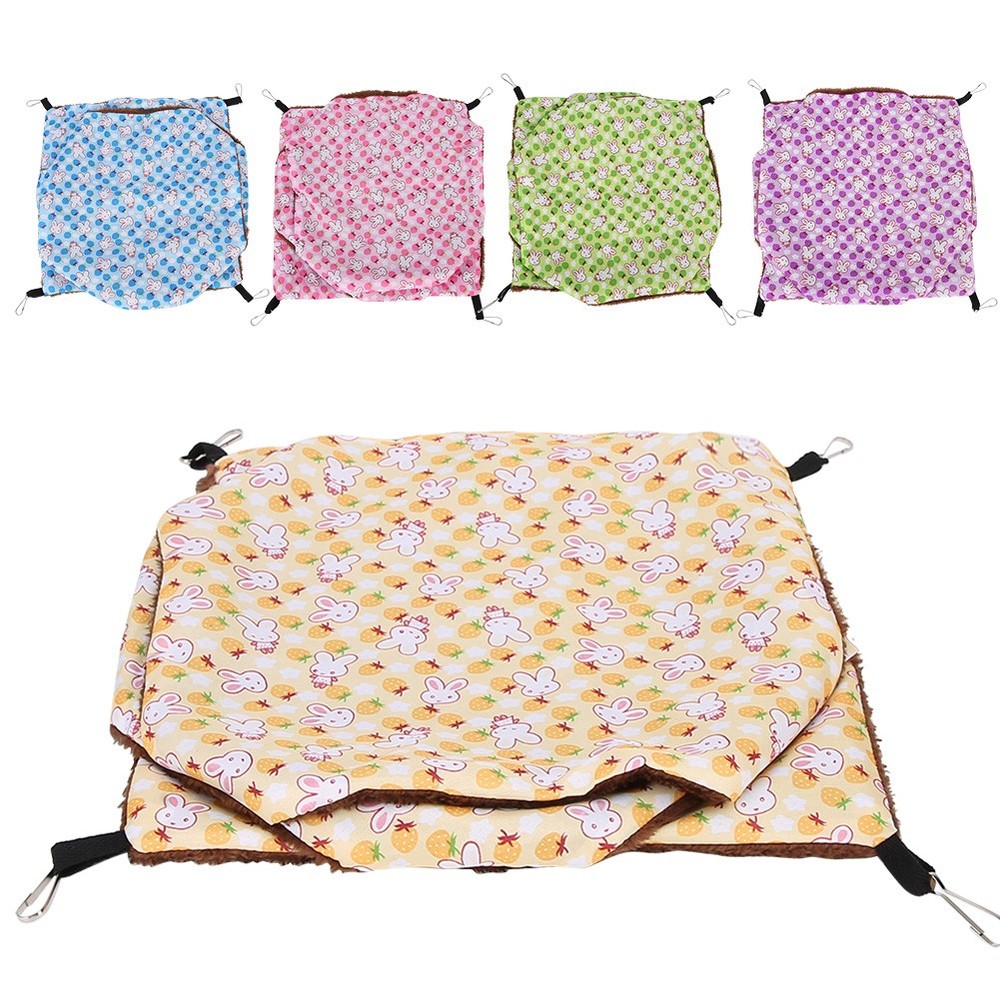 Three Layer Small Pet Warm Hammock Hanging Bed Sleeping Bag For Hamster Sugar