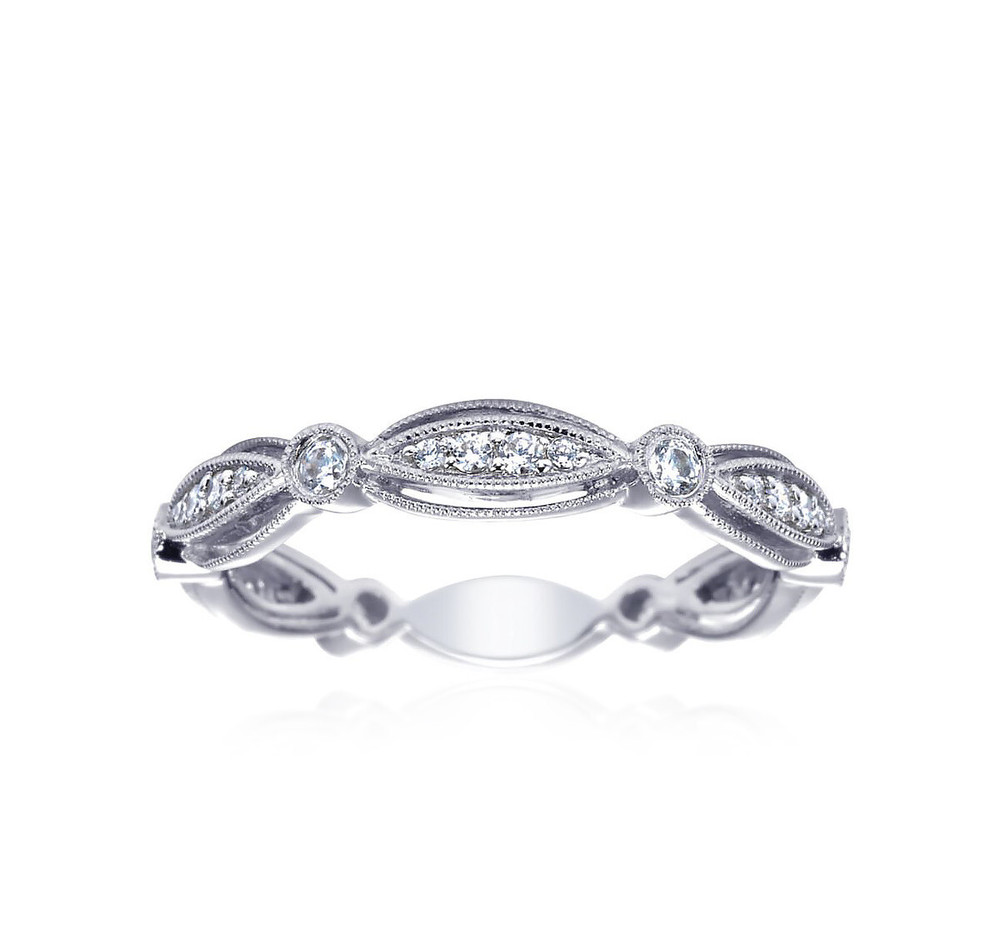 0.33Ctw White Round Cut Wedding Anniversary Band Ring Solid 925 Sterling Silver