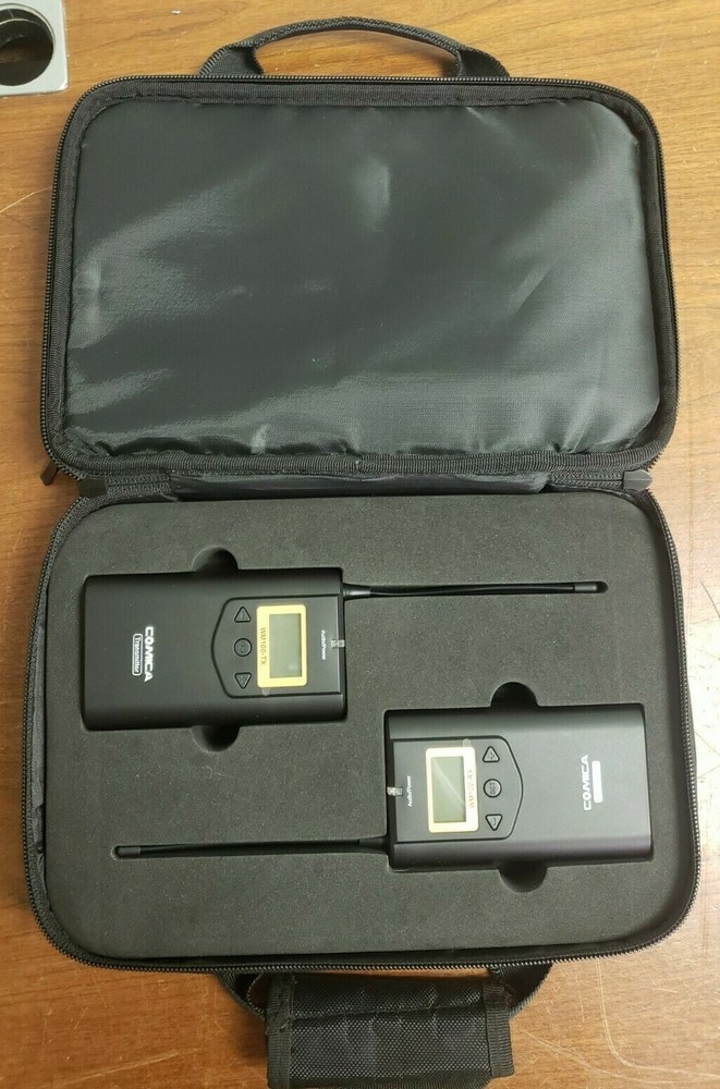 COMICA WM100-RX UHF Wireless Lavalier Microphone Transmitter / Receiver W/ Case