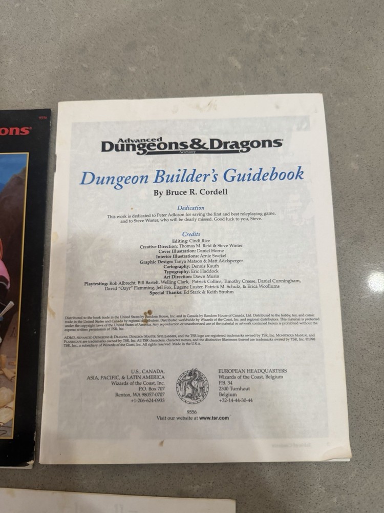 Dungeon Builder's Guidebook - AD&D 9556