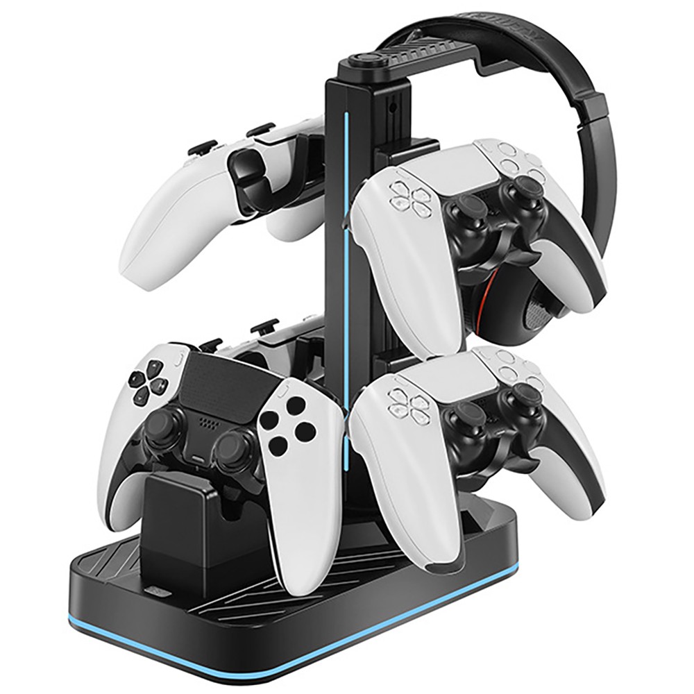Game Controller Charging Station & Headset Holder - for Switch 2/PS5/Xbox