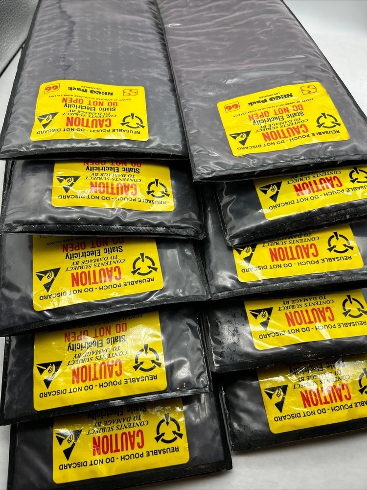 ( 10 ) SECO PAC Anti Static Reusable Pouch Static Shielding 5” X 12”