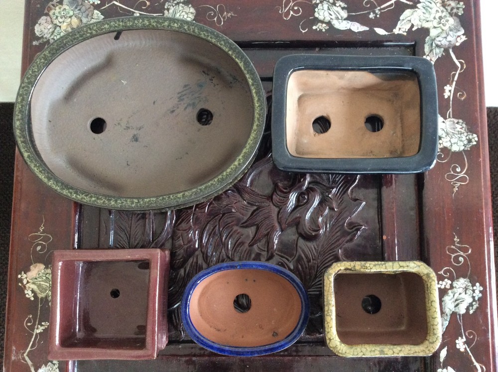 Japanese New Bonsai Pot 5pcs / COLORED / [ 14 ]