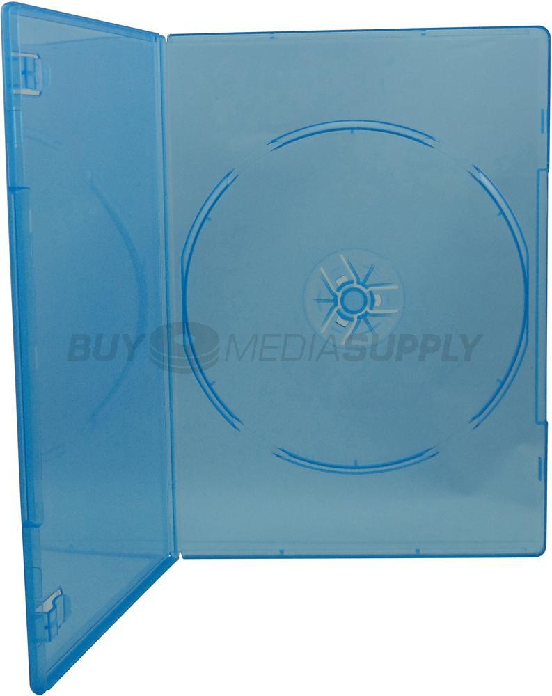 7mm Slimline Clear Blue 1 Disc DVD Case Lot