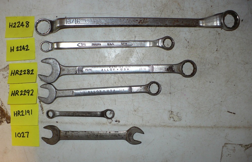 Vintage Western Auto Wizard Toolbox & 9 Westline Wizard Westcraft Tools