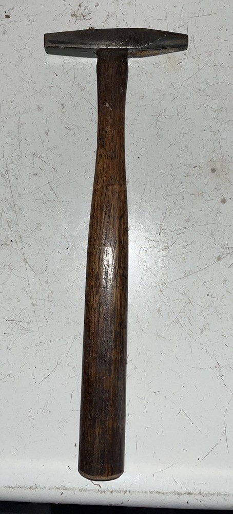 Vintage Wood HANDLE TACK HAMMER Antique Tool