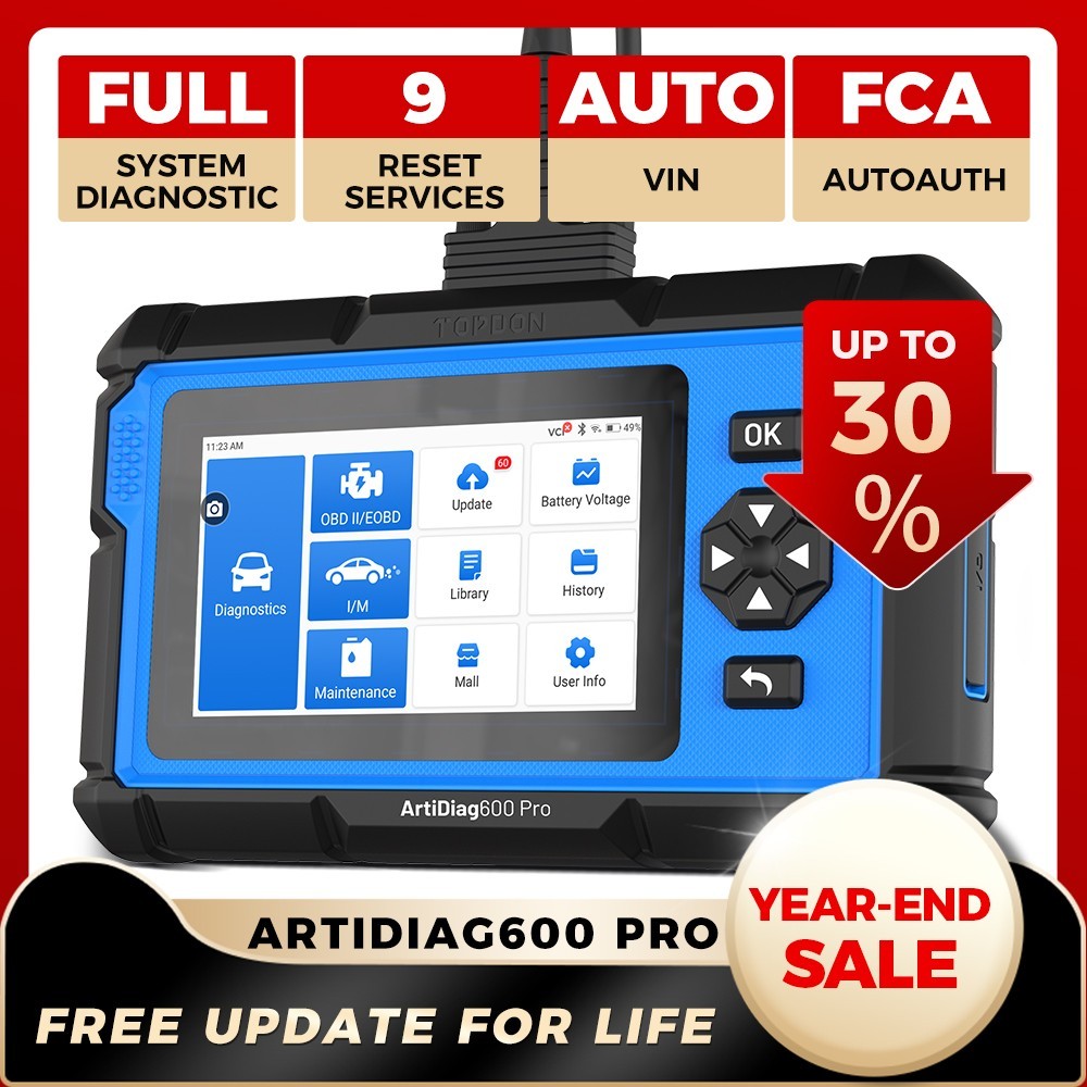 2026 TOPDON AD600 PRO Full System Diagnostic Upgraded AD600S Free Update Scanner