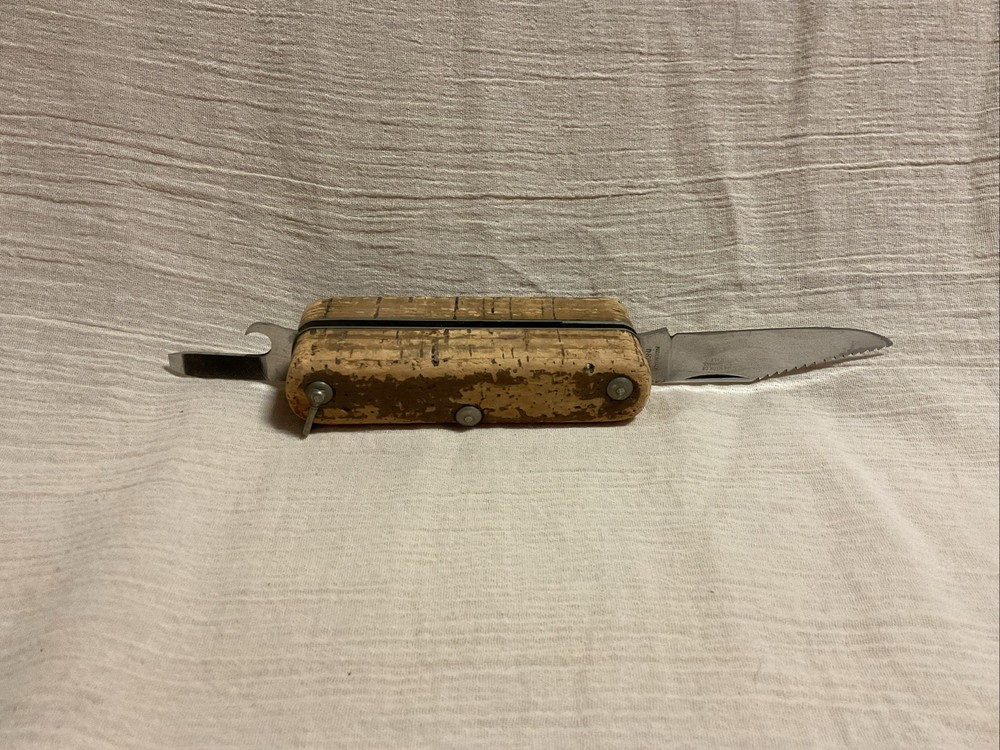 Vintage Single Blade Teja-Rosa Cork Handled Knife