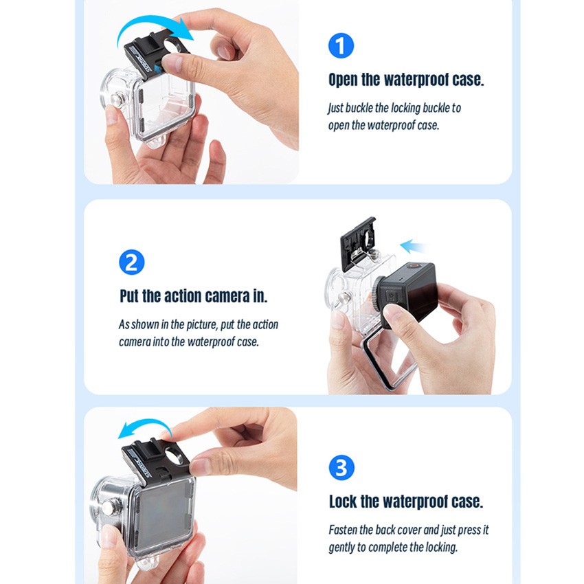 Camera Protective Case Waterproof Shell for DJI ACTION 5 PRO/4/3