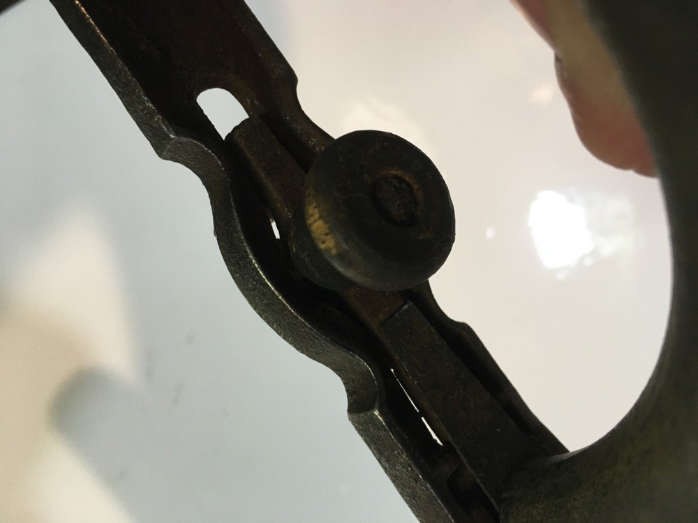 Antique Sad Iron Curved Wood Handle (Handle Only) D