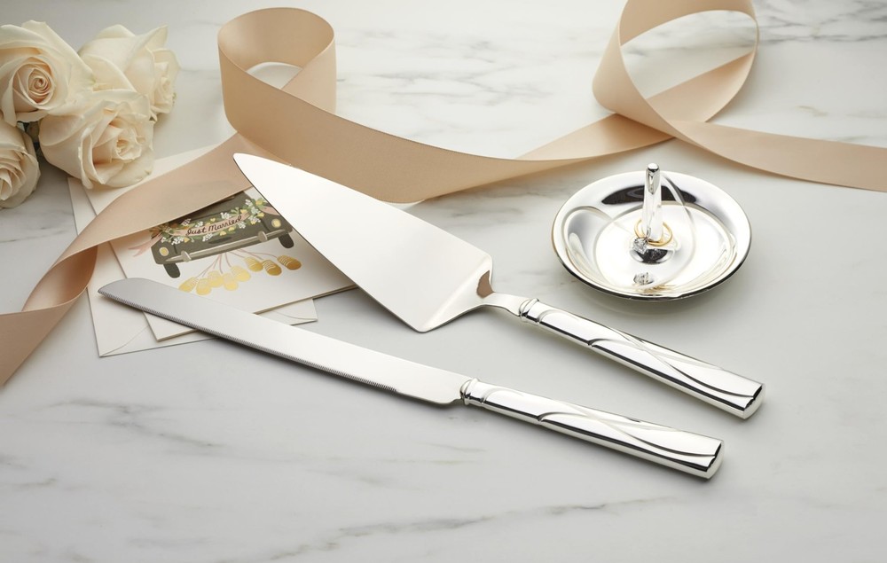 Lenox Cake Knife & Server Adorn Set, Silver