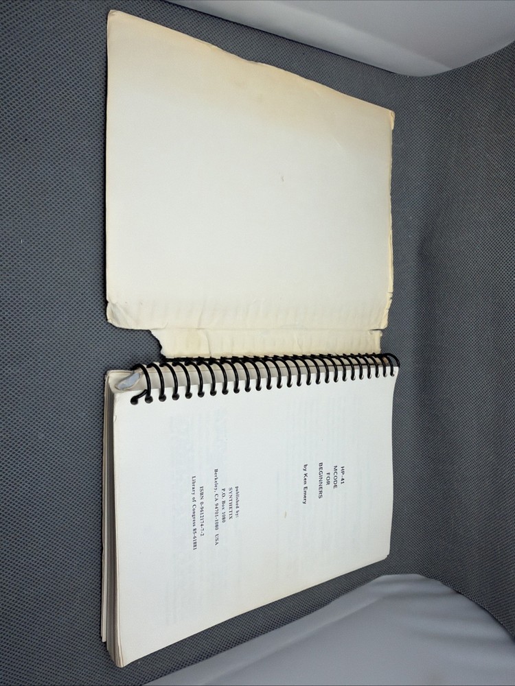 HP-41 M Code for Beginners by Ken Emery