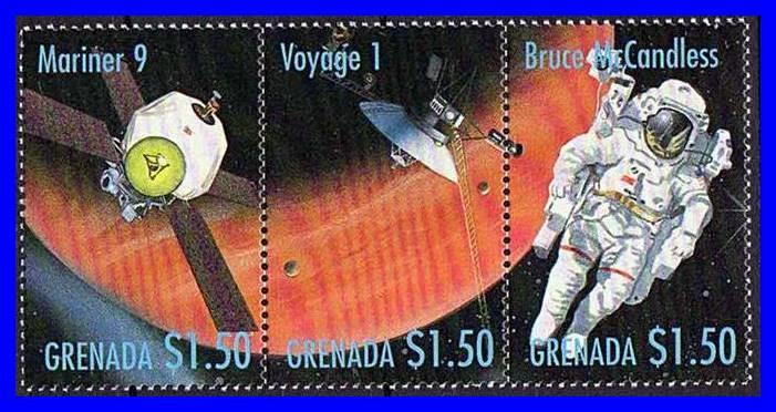 GRENADA = USA in SPACE  // MARINER 9   MNH **