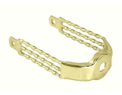NEW! SPRING FORK TRIPLE FLAT TWISTED CROWN GOLD.