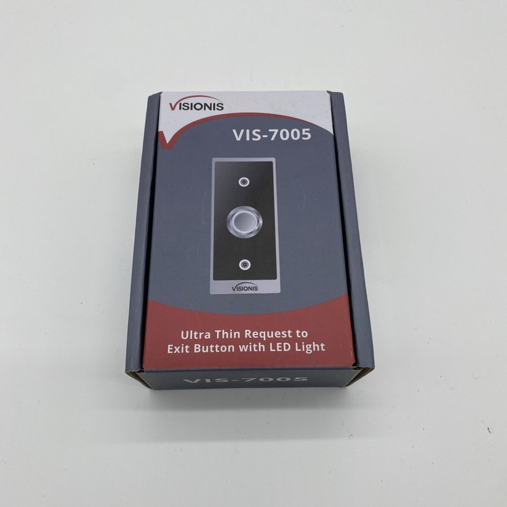 Visionis VIS-7005 Ultra Thin Request to Exit Button with LED for Door Access New