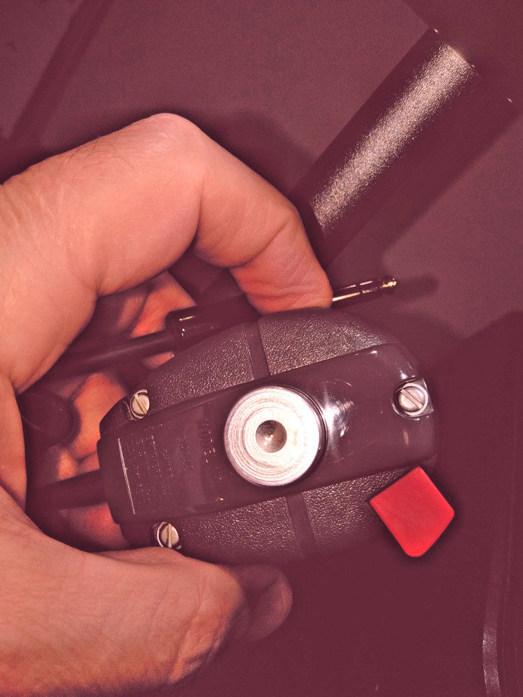 SHURE CM-14S GREY HAND MIC. MINT