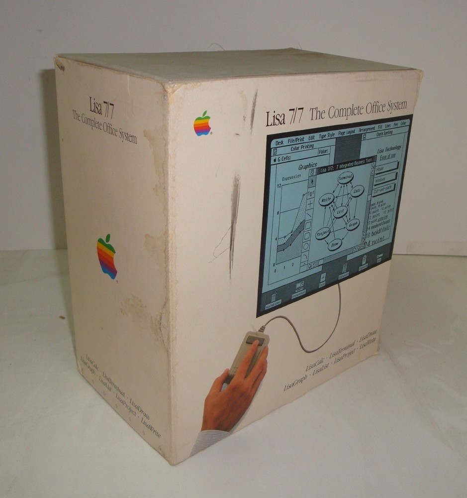 APPLE LISA 7/7 COMPLETE OFFICE SYSTEM MANUALS SOFTWARE SET WITH DISCS