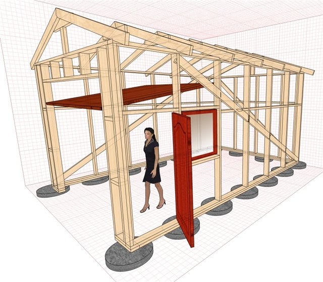 Construction Guide-Wood Frame Garage -DIY Construction Instructions-PDF-Plans