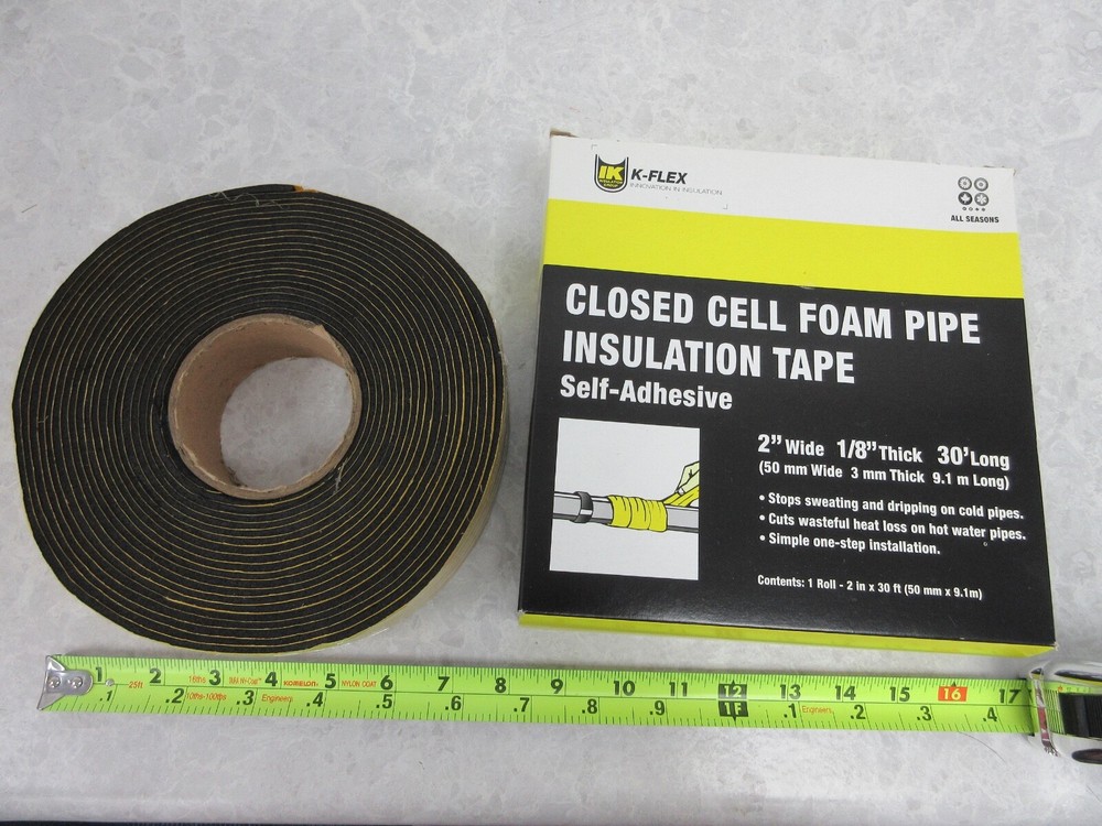 K-FLEX CLOSED CELL INSULATION 2"x30', V0765